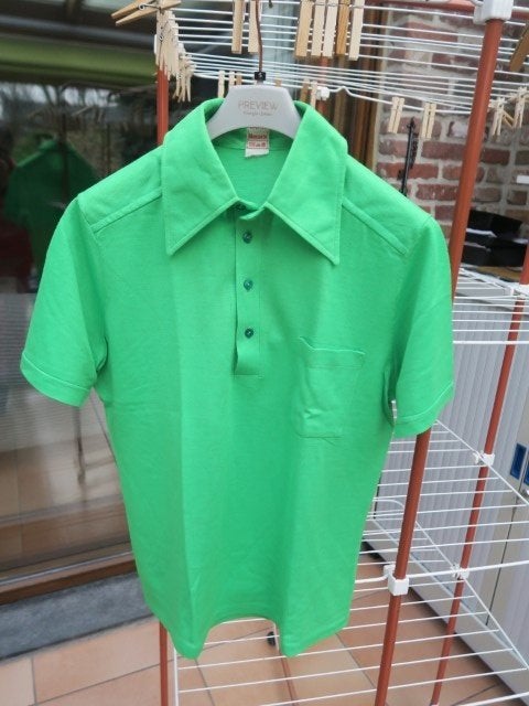 Poloshirt nieuw fluogroen Monsanto mt 42, Monsanto, Maat 42/44 (L), Nieuw, Ophalen of Verzenden
