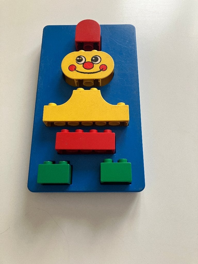 Vintage Duplo grondplaat met bouwstenen, Gebruikt, Ophalen of Verzenden, Duplo, Complete set
