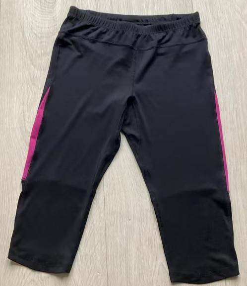 Zwarte sportbroek met roze accenten - Maat 40, Kleding | Dames, Sportkleding, Maat 38/40 (M), Zwart, Active touch, Ophalen of Verzenden