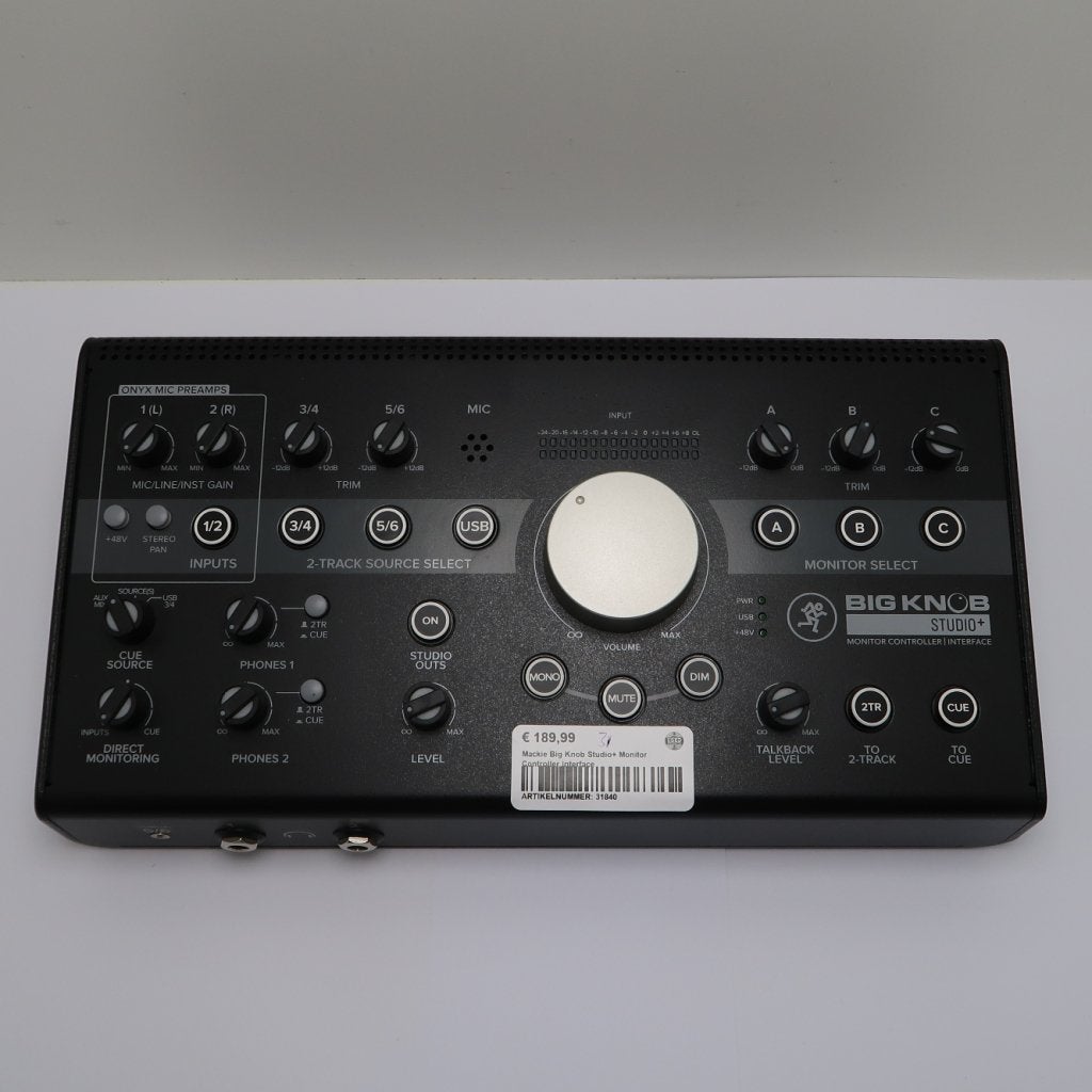 Mackie Big Knob Studio+ Monitor Controller Interface, Mackie, Zo goed als nieuw, https://mackie.com/contact, 16220 Wood-Red Road NE, Woodinville, WA 98072, Verenigde Staten