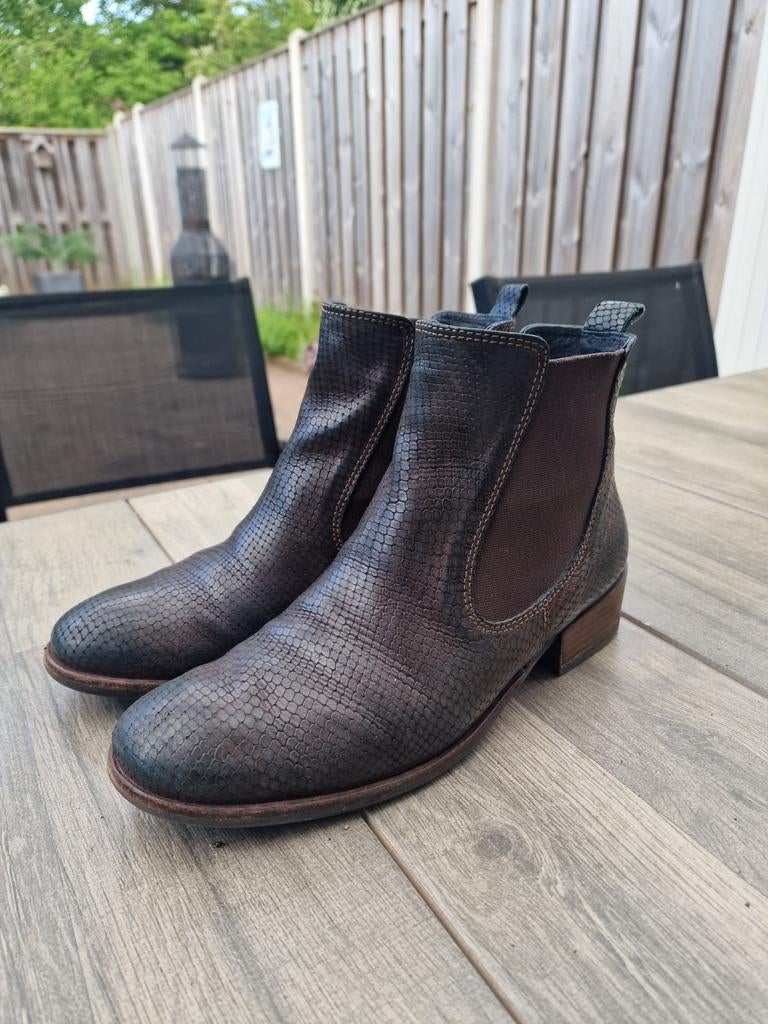 Wolky enkellaarsjes/chelsea boots 41, Wolky, Bruin, Ophalen of Verzenden, Gedragen