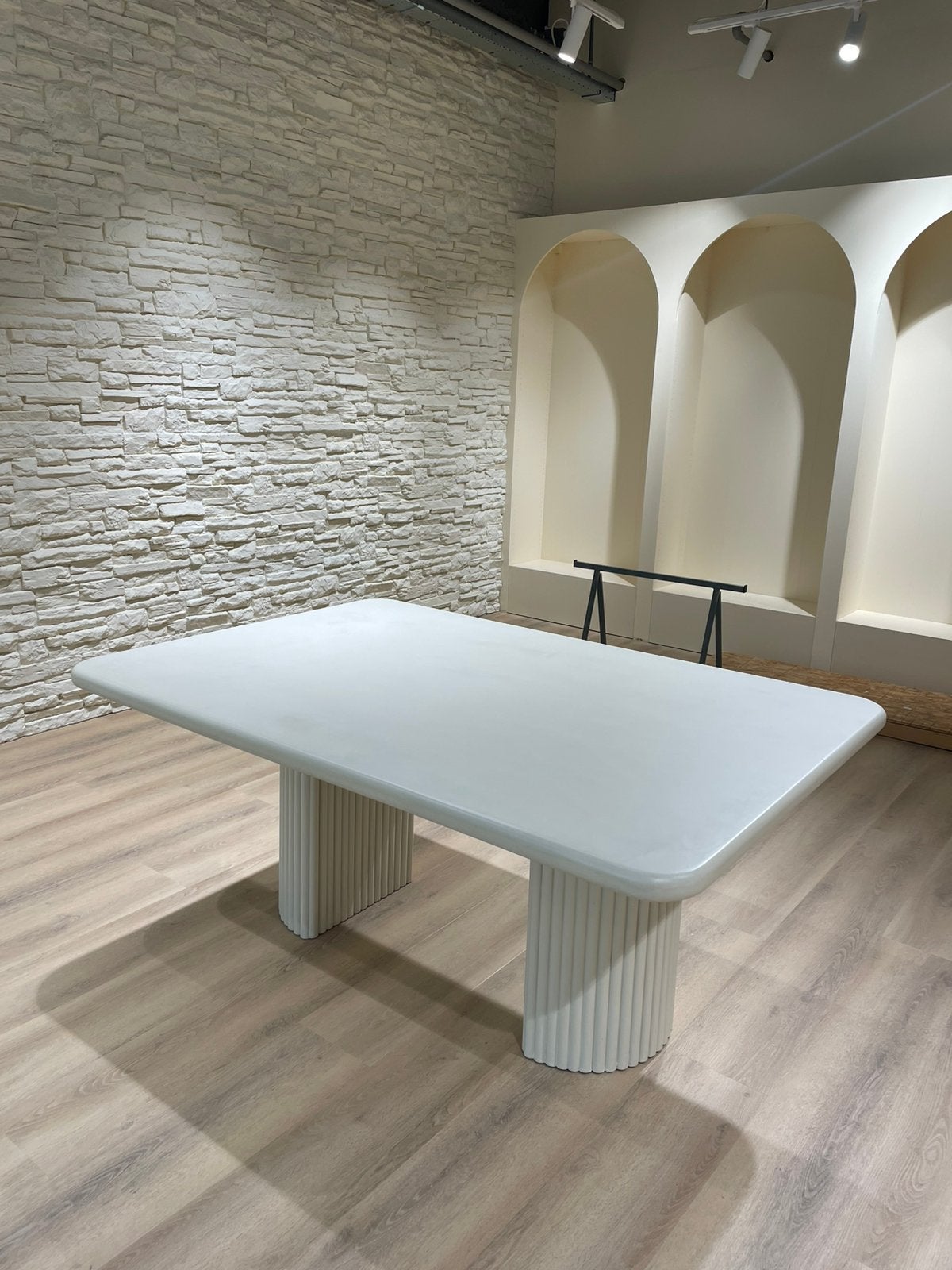 Tafel beton ciré, Ophalen, 100 tot 150 cm, Zo goed als nieuw, 150 tot 200 cm