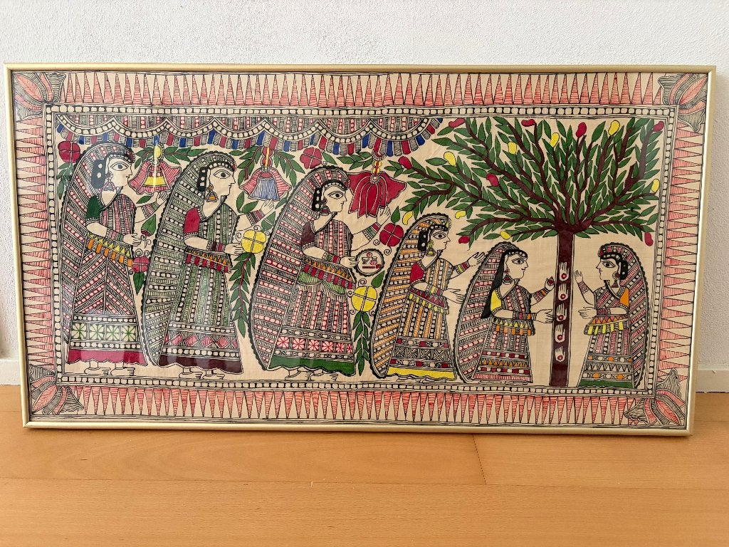Schilderij India, Ophalen