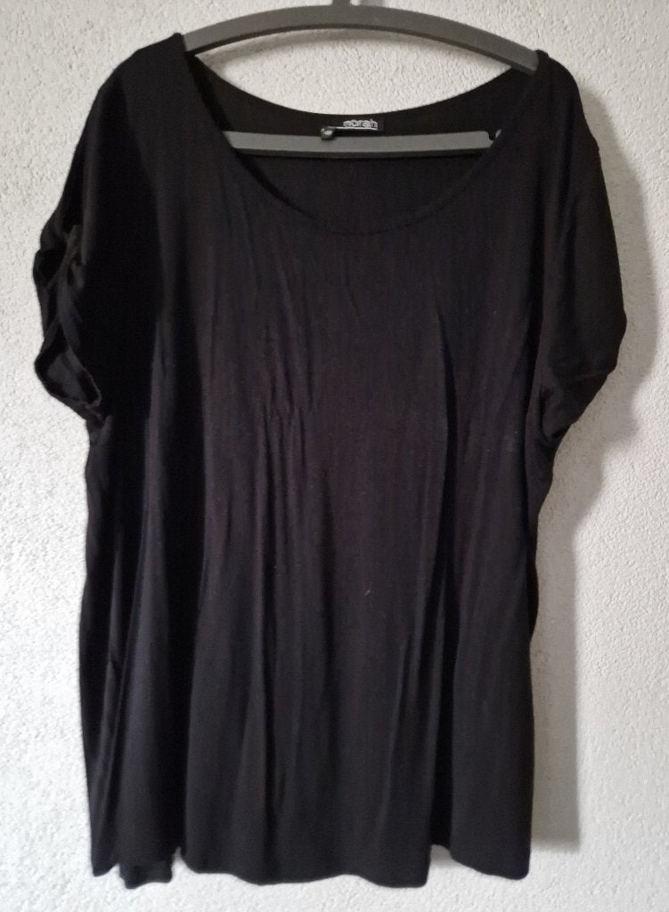 Norah zwarte top Maat 48, Kleding | Dames, Verzenden, Zwart, Nieuw, Shirt of Top