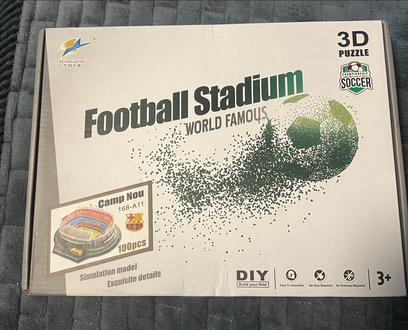 NIEUW, 3D puzzel van Camp Nou Stadion - ca 100 Stukjes, Ophalen of Verzenden, Minder dan 500 stukjes, Nieuw, Rubik's of 3D-puzzel