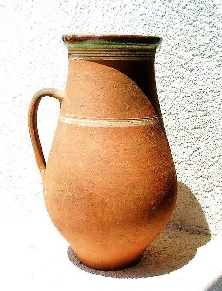 Antieke Hongaarse Terracotta Kruik (5186-11), Ophalen