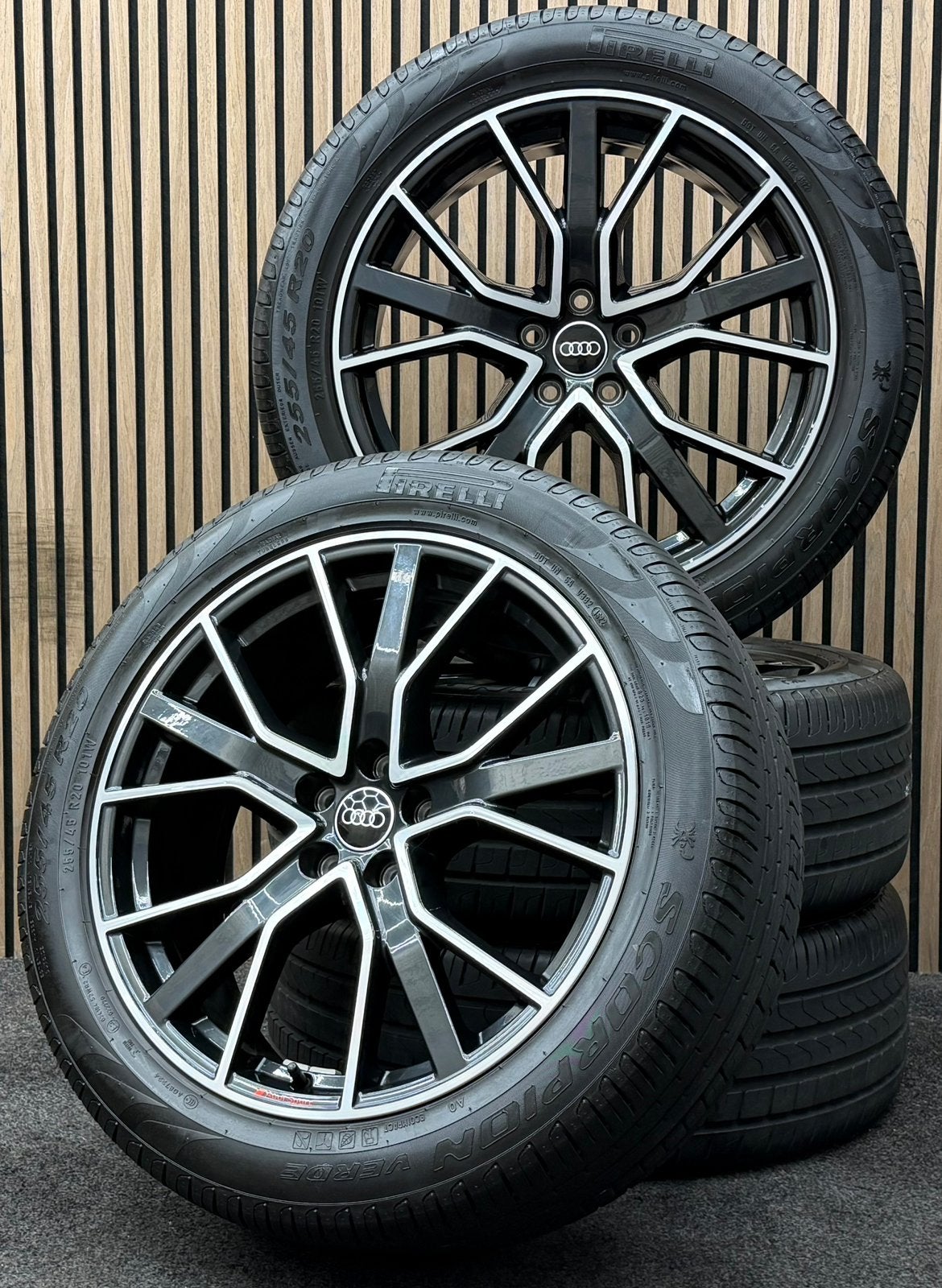 Originele 20 inch Audi Sport Q5 SQ5 5x112 ET39 Pirelli AO, Ophalen, 255 mm, ., Banden en Velgen