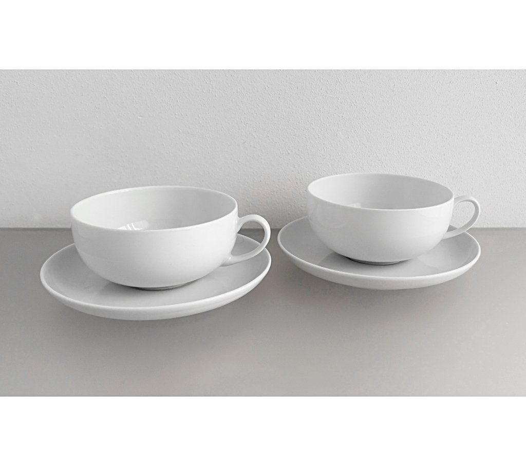 2 VTG ARZBERG TEAWORLD ULRIKE BÖGEL THEEKOPPEN PORSELEIN, Ophalen, Arzberg, Vintage, Nieuw