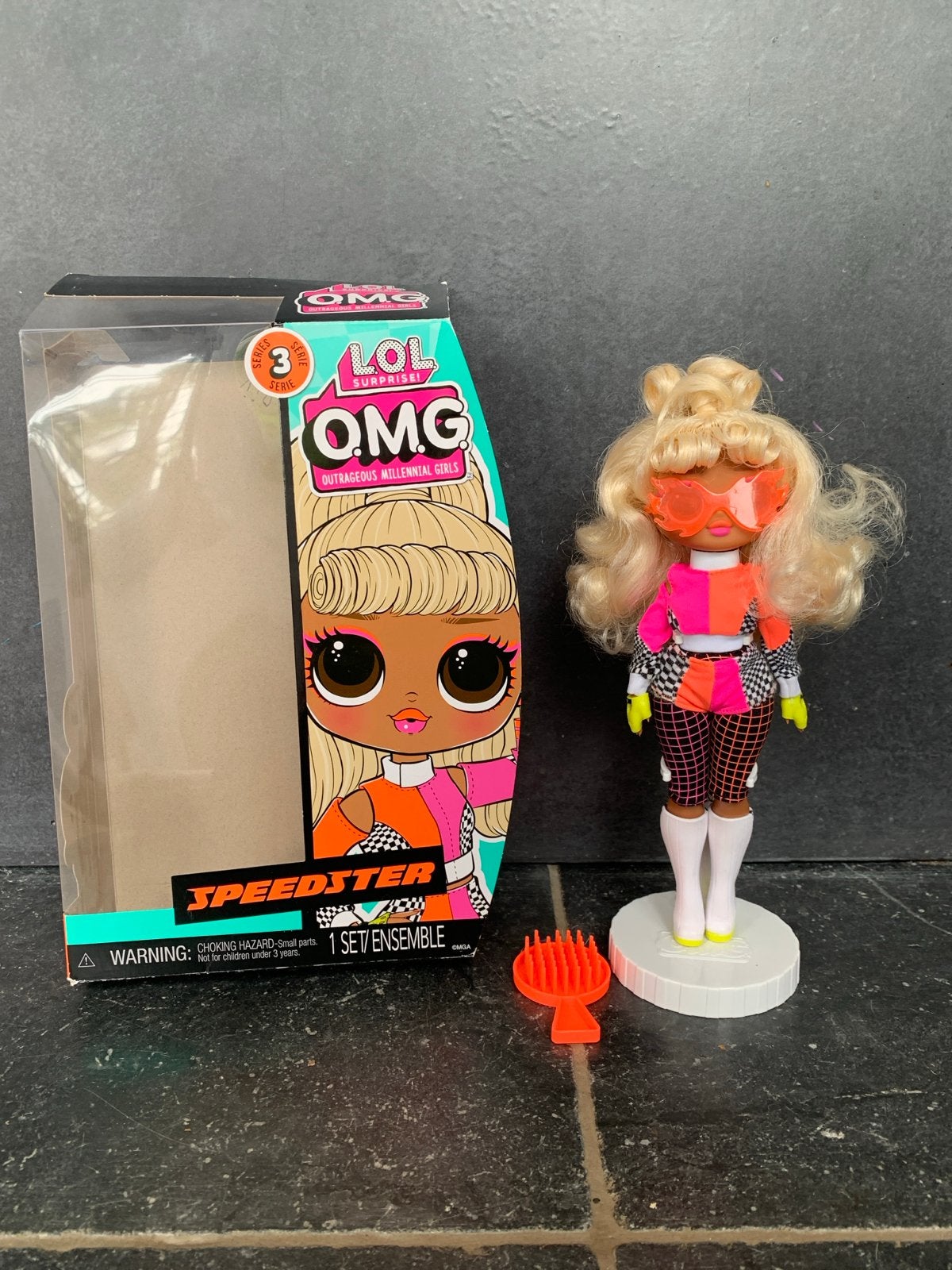 LOL Surprise OMG Speedster pop met accessoires, Ophalen, Zo goed als nieuw, Overige typen