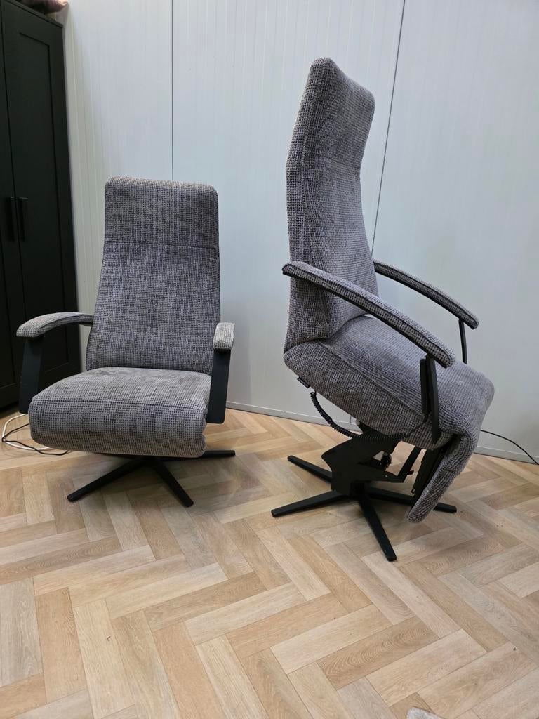 Luxe set sta op en relax stoel Montel ster fauteuil, Ophalen of Verzenden, 75 tot 100 cm, Stof, 50 tot 75 cm