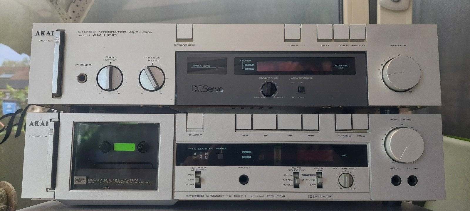 Akai stereo set, Ophalen of Verzenden, Cassettedeck, Akai