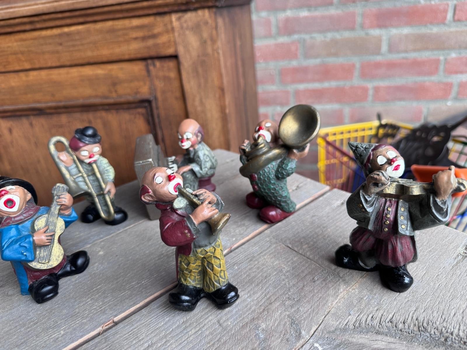 Clowntjes Orkest - Leuke Decoratie Beeldjes, Ophalen, Gebruikt