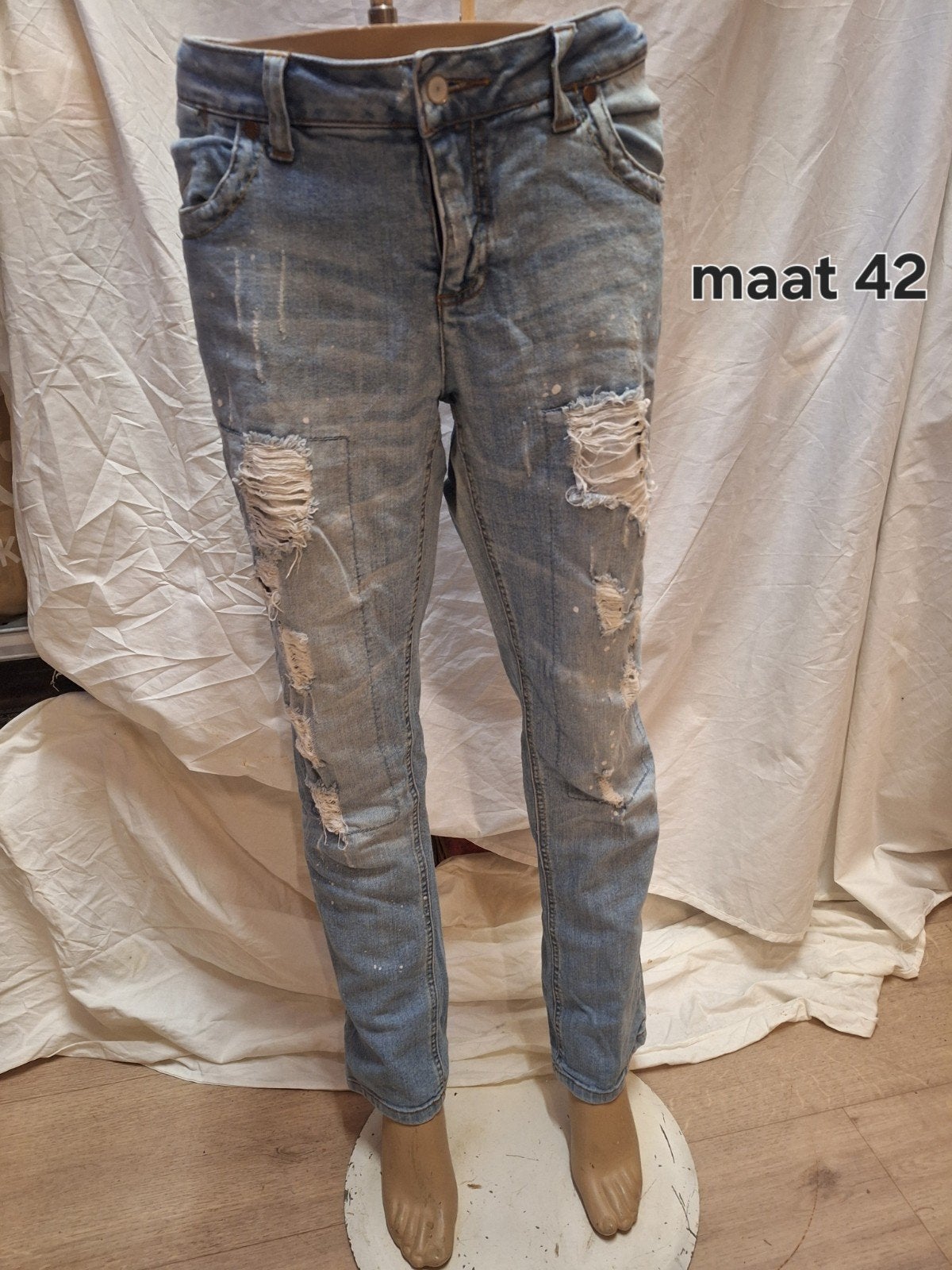 Mooie broek, Kleding | Dames, Ophalen of Verzenden, Zo goed als nieuw, Blauw, W33 - W36 (confectie 42/44)