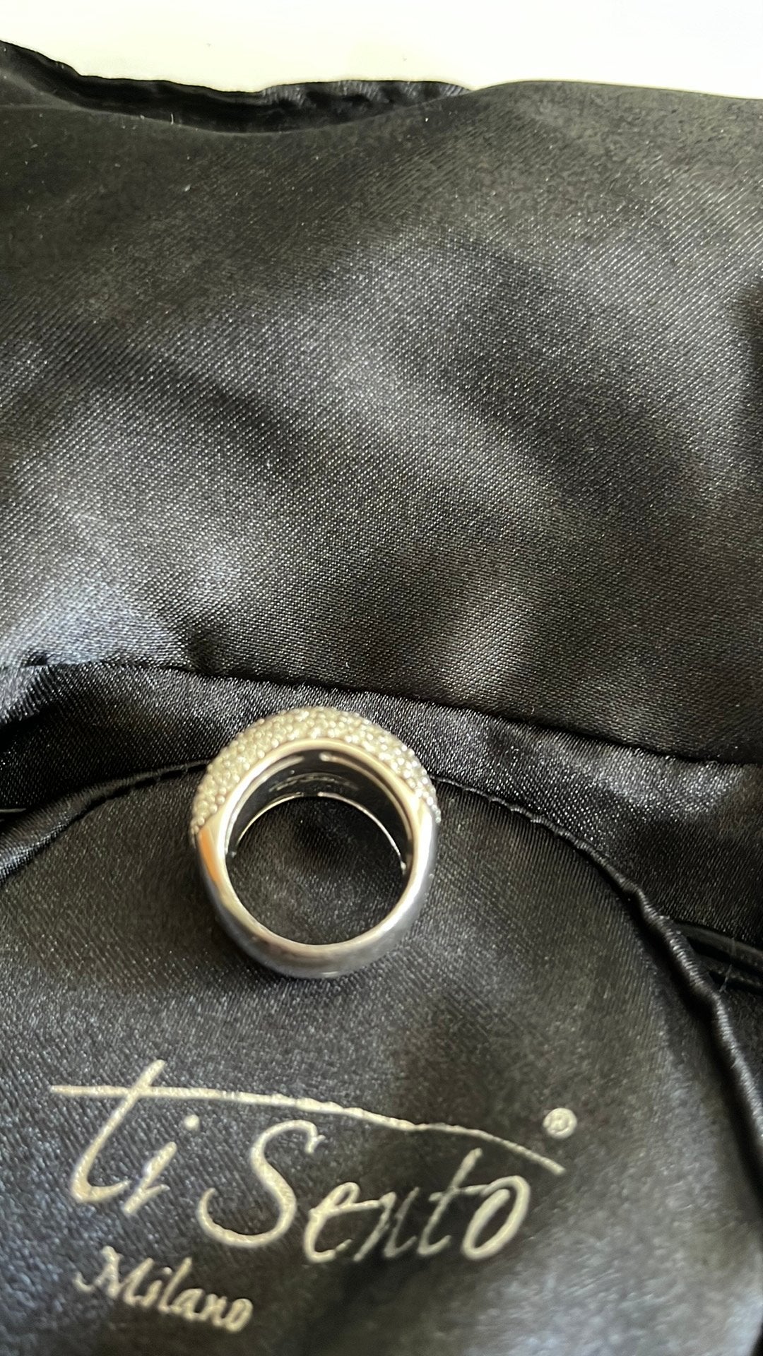 Ti Sento ring, Sieraden, Tassen en Uiterlijk, Ringen, Gebruikt, Ophalen of Verzenden, 17 tot 18, Dame