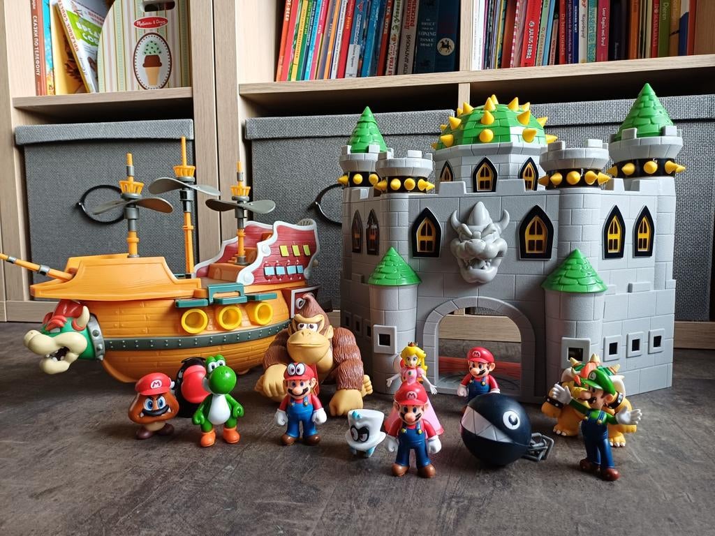 Mario castle, schip en figuren, Ophalen of Verzenden, Zo goed als nieuw