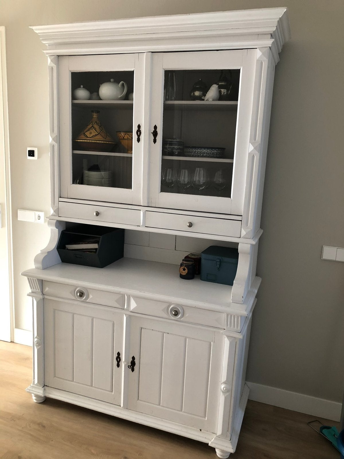 Buffetkast grenen 130 cm breed, Huis en Inrichting, Kasten | Buffetkasten, Ophalen, Gebruikt, 200 cm of meer, Grenenhout