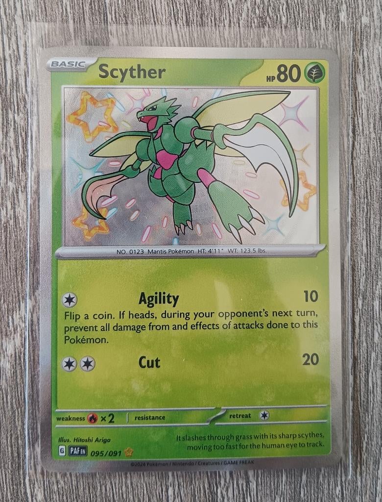 Scyther Paldean Fates, Ophalen of Verzenden, Zo goed als nieuw