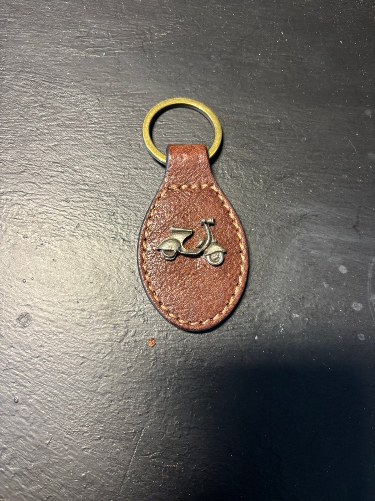 Vespa Sleutelhanger leer nieuw vespa scooter, Ophalen of Verzenden, Nieuw, Merk