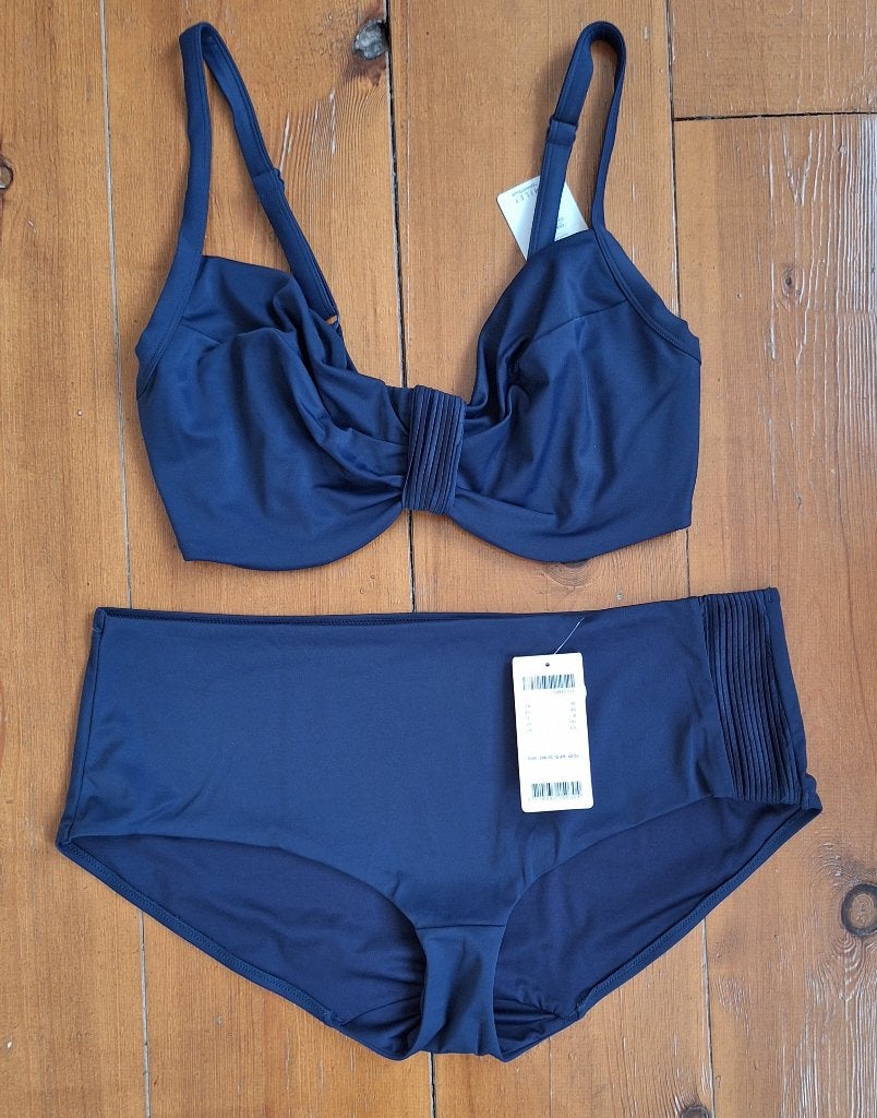 Femilet nieuwe blauwe bikini set, G-cup 80G G80 slip 46, Blauw, Nieuw, Ophalen of Verzenden, Bikini