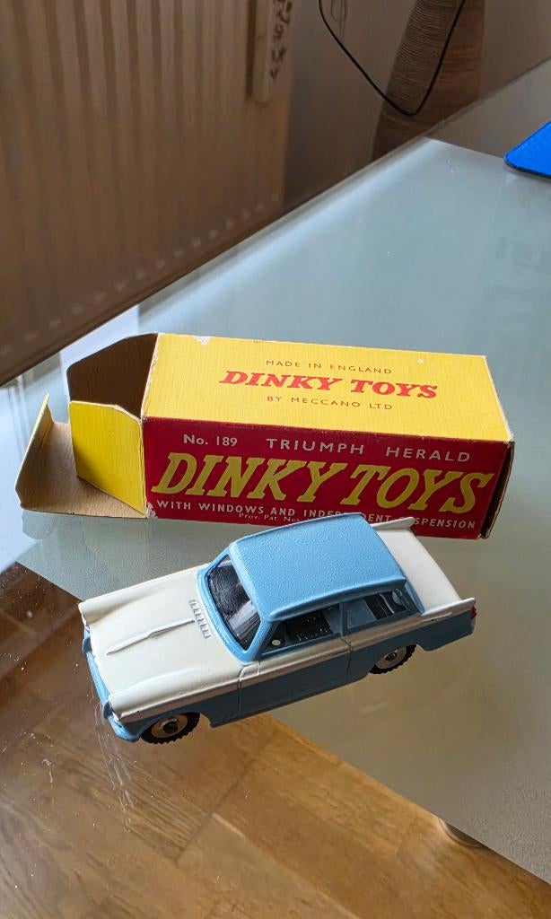 Dinky toys 189 Triumph Herald, Hobby en Vrije tijd, Modelauto's | 1:43, Ophalen of Verzenden, Zo goed als nieuw, Auto, Dinky Toys