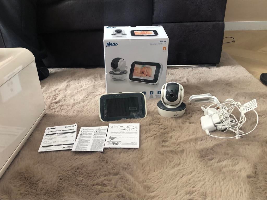 Alecto DVM-200 Video Babyfoon 4.3" met Camera, Ophalen of Verzenden, Zo goed als nieuw, 100 tot 250 meter, Camera