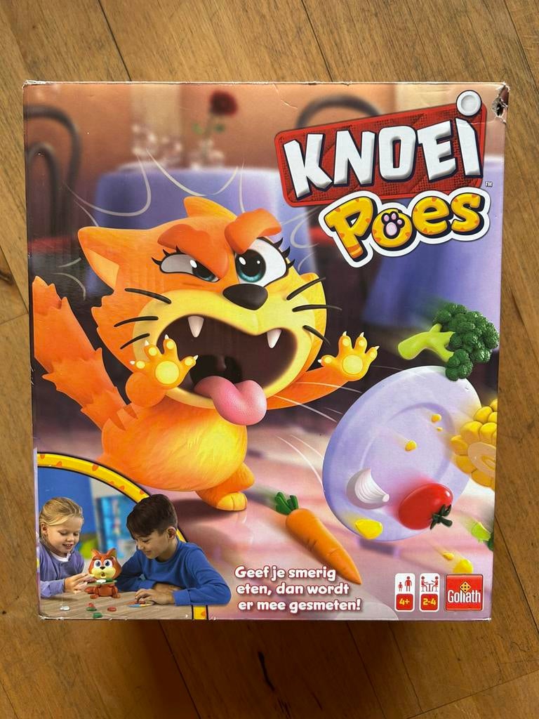 Knoeipoes spel, Drie of vier spelers, Ophalen of Verzenden, Zo goed als nieuw, Goliath