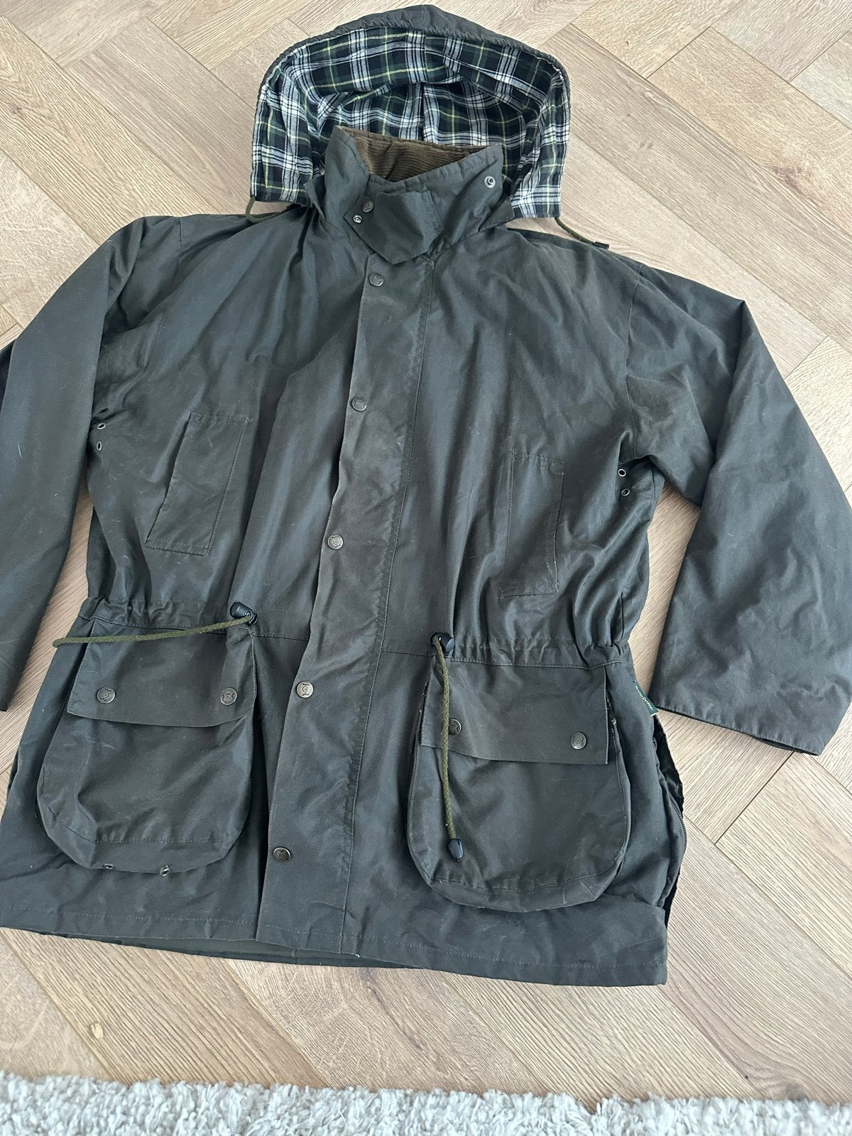 Hunter-Outdoor Waxjas Donkergroen Maat M - Moet gewaxd, Ophalen of Verzenden, Gedragen, Maat 48/50 (M), Groen