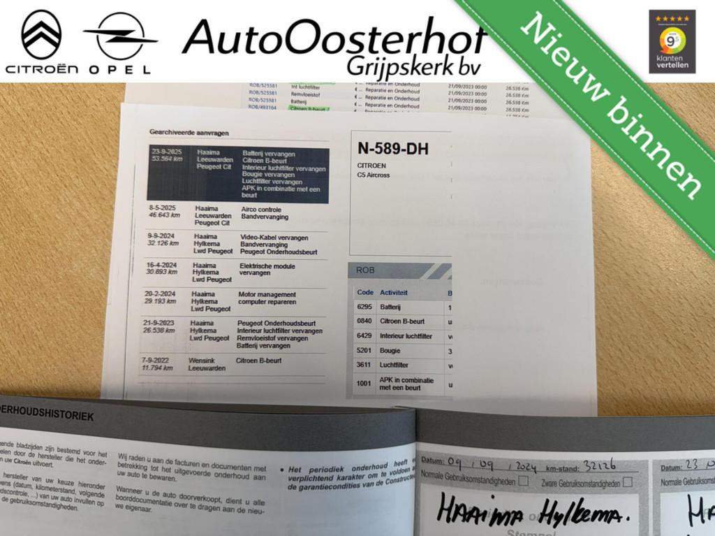Citroen C5 Aircross 1.6 Plug-in Hybrid 225pk Shine, Euro 6, 4 cilinders, C5 Aircross, Zwart