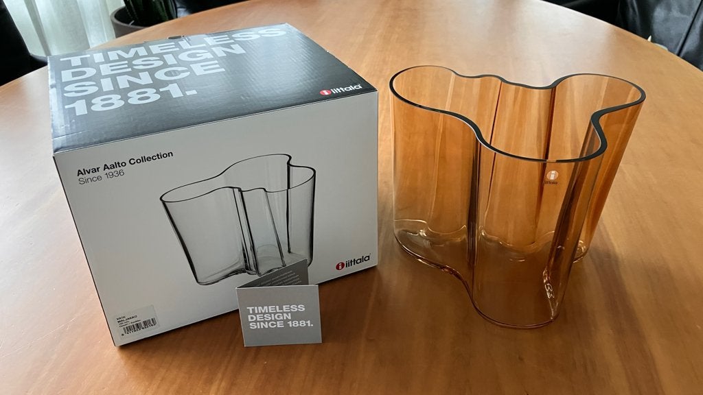 Iittala Aalto Savoy Vaas, Overige kleuren, 50 tot 75 cm, Ophalen of Verzenden, Glas