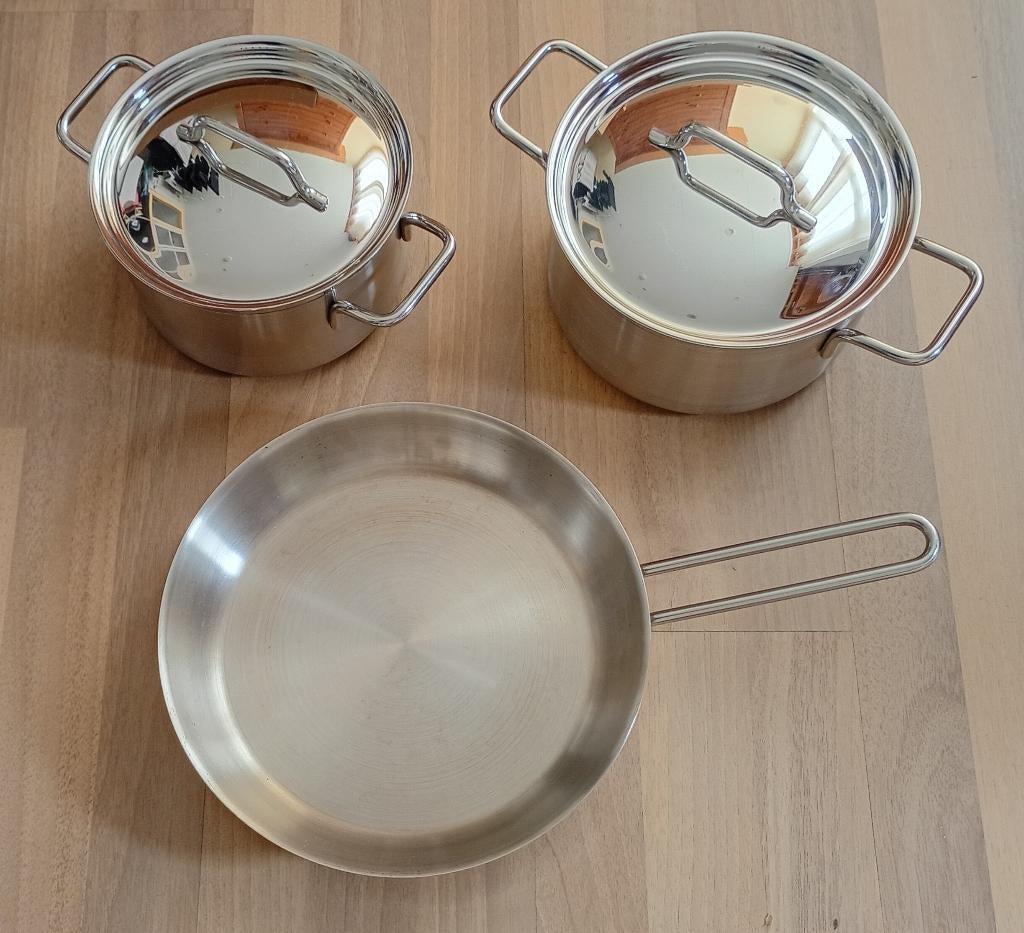 BK Gastronome kookpannen en koekenpan, Ophalen of Verzenden, Zo goed als nieuw, Rvs, Kookpan of Snelkookpan