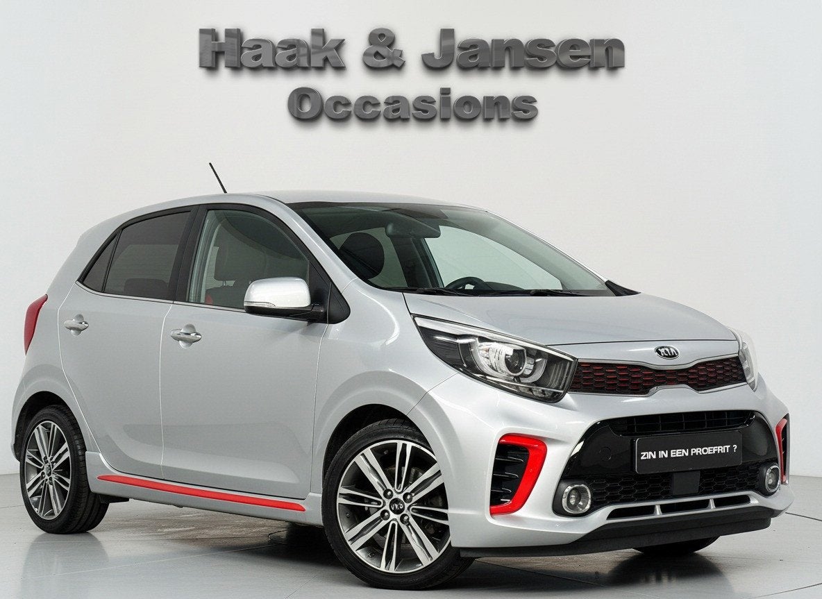 Kia Picanto 1.0 CVVT / GT-Line / Carplay / Leder / Stoelverw, Voorwielaandrijving, Gebruikt, 4 stoelen, Origineel Nederlands