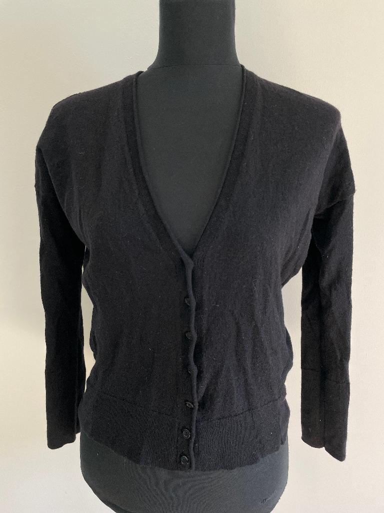 Vest16 - Zwart 100% merino wol Set vestje maat 38 (1), Ophalen of Verzenden, Gedragen, Maat 38/40 (M), Zwart