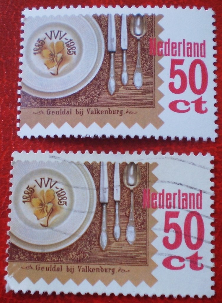 NL - 100 Jaar VVV - Geuldal - 1x Postfris / 1x Gestempeld, Postzegels en Munten, Postzegels | Nederland, Verzenden, Na 1940, Postfris