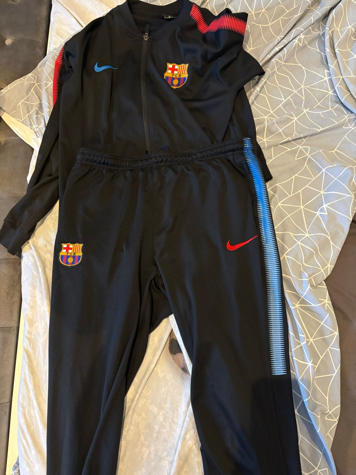 FC Barcelona trainingspak - Zo goed als nieuw, Ophalen, Zo goed als nieuw, Zwart, Voetbal