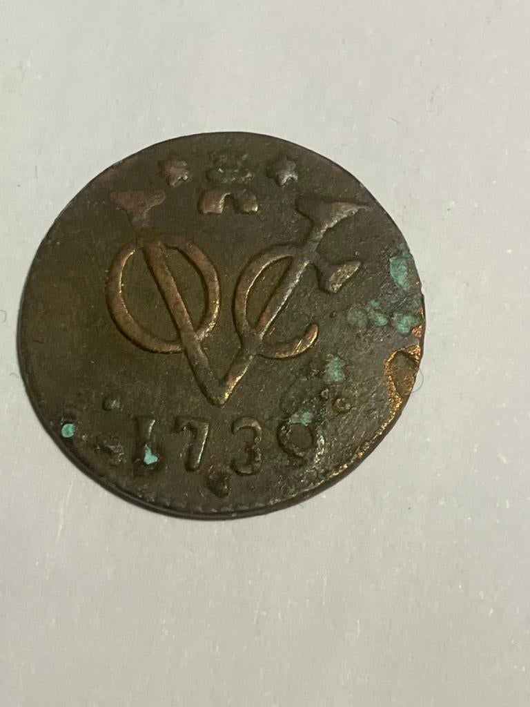 VOC Duit Zeeland 1739 - Historische Nederlandse Munt, Postzegels en Munten, Munten | Nederland, Ophalen of Verzenden, Vóór koninkrijk
