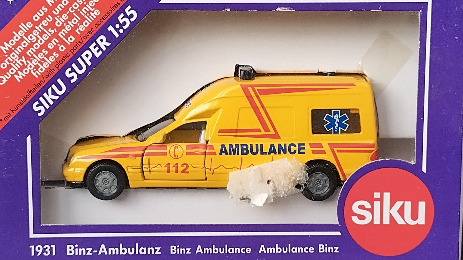 Mercedes Benz Binz Ambulance 1;55 Siku Pol, Auto, Verzenden, Nieuw, Siku