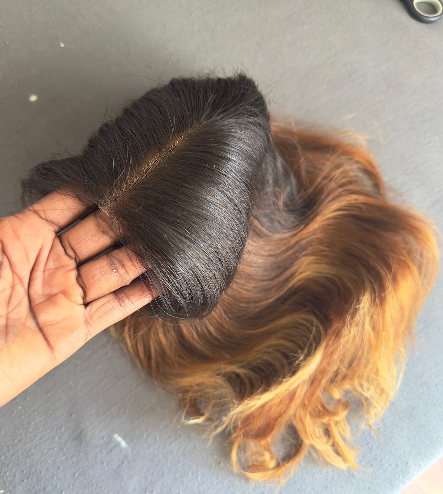 LACE WIG  PRUIK ECHT HAAR, Ophalen of Verzenden, Zo goed als nieuw, Pruik of Haarverlenging