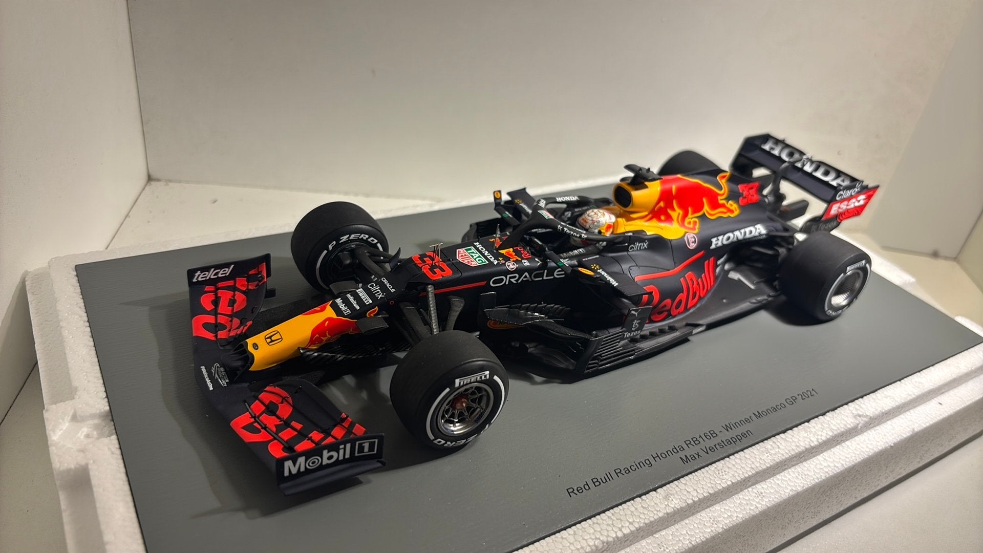 F1 red bull rb6b win monaco m.verstappen 2021 spark 1.18, Ophalen of Verzenden, A, A, A