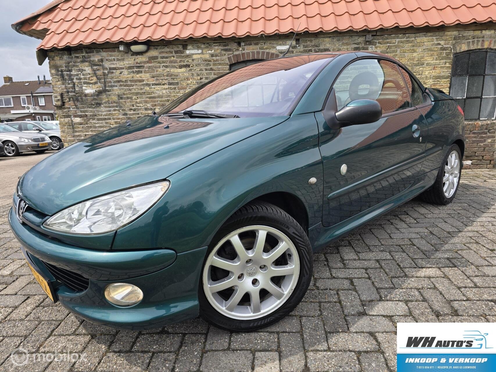 Peugeot 206 CC 1.6-16V Roland Garros, Auto's, Voorwielaandrijving, Gebruikt, 4 cilinders, Cabriolet