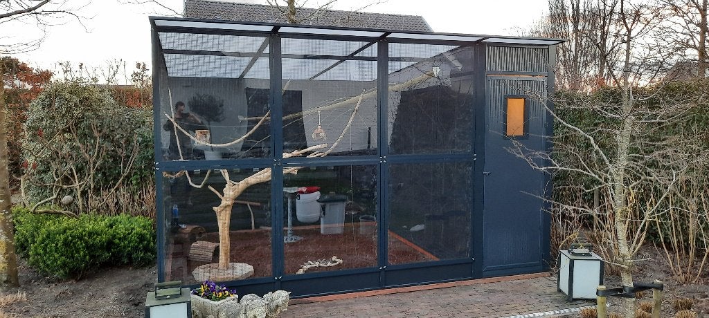 Volière Rijnsburg | Duurzame materialen |Maatwerk, Ophalen of Verzenden, Nieuw, Aluminium, Volière