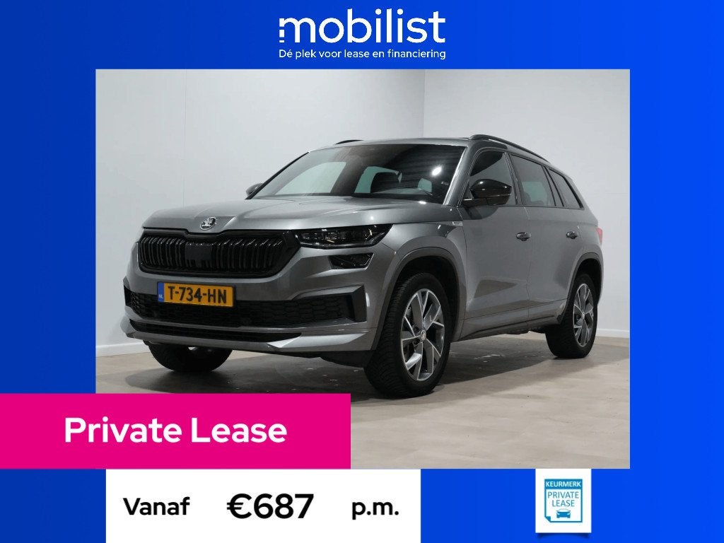 Skoda Kodiaq 1.5 150pk TSI Sportline Business 7 persoons, 4 cilinders, 150 pk, 7 stoelen, Automatische klimaatregeling
