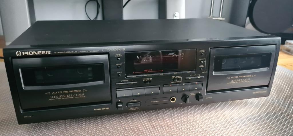 Pioneer CT-W505R dubbel cassettedeck- lezen!, Audio, Tv en Foto, Cassettedecks, Overige merken, Ophalen of Verzenden