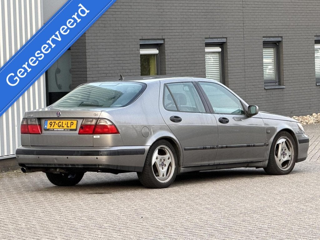 Saab 9-5 2.3t S Inruil mogelijk, 2290 cc, Bedrijf, Parkeersensor, Zilver of Grijs