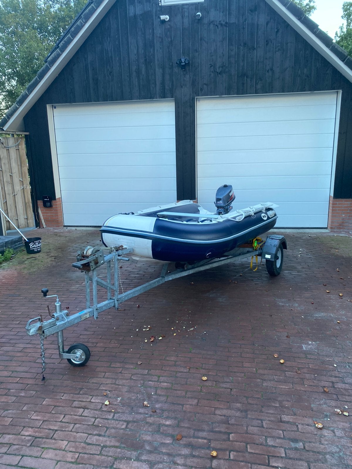 Vortex rib met 5pk yamaha en trailer, Peddels, 5 pk, Vortex, Zo goed als nieuw