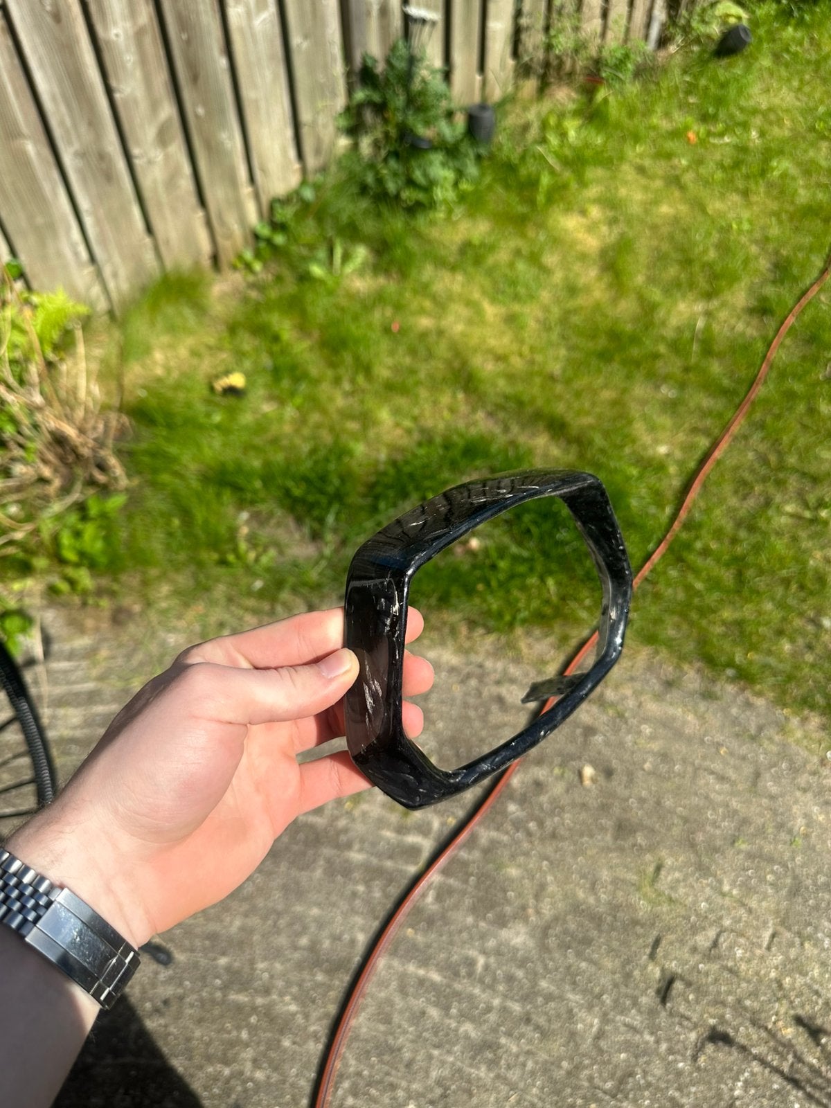 Vespa forged carbon koplamprand, Ophalen, Zo goed als nieuw, Zwart, Overige merken