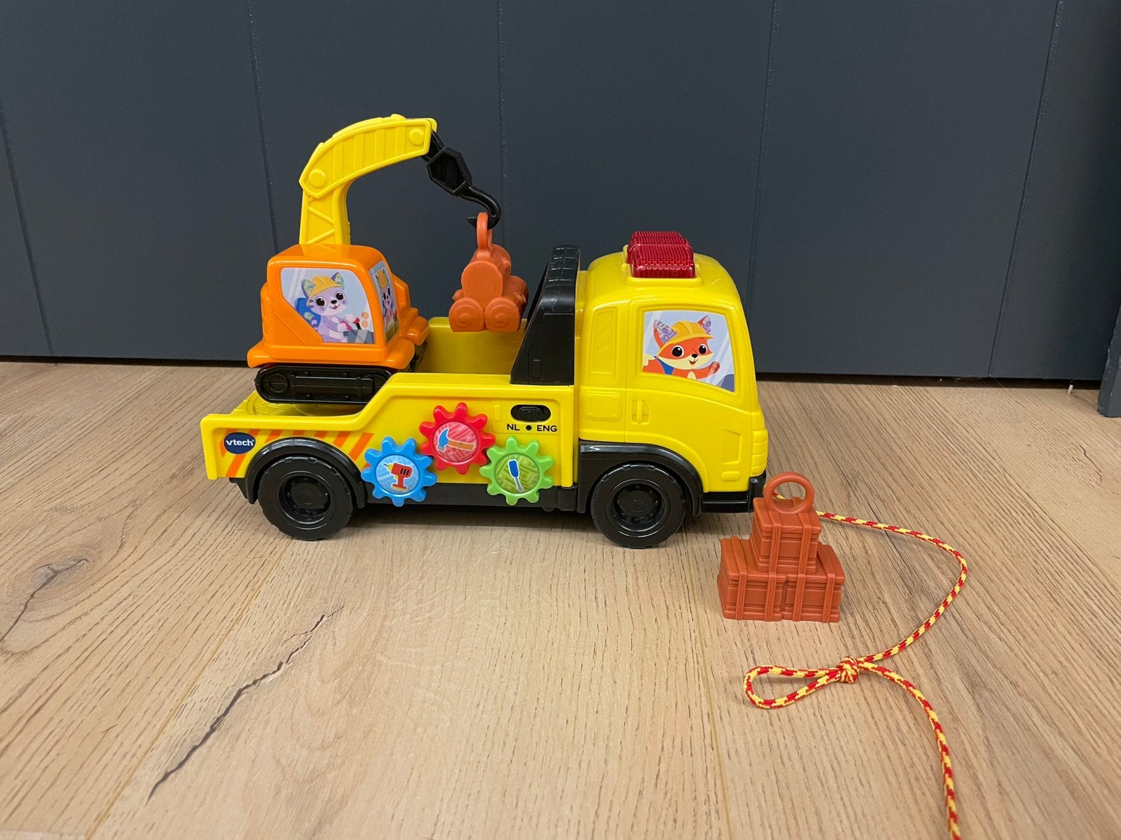 Vtech 2 in 1 kraanwagen, Ophalen, Gebruikt