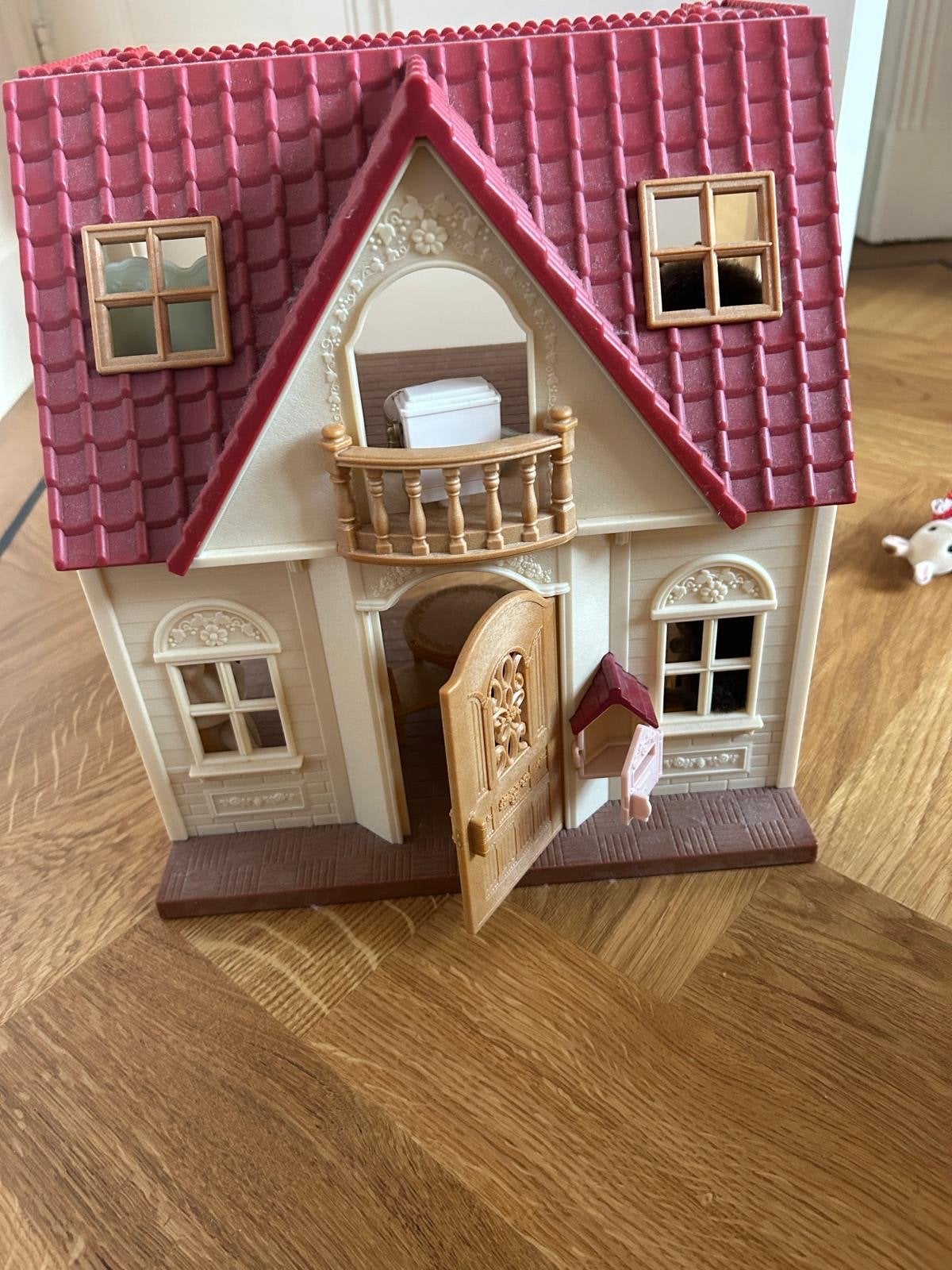Poppenhuis met Meubels en Figuren, Ophalen of Verzenden, Zo goed als nieuw, Poppenhuis