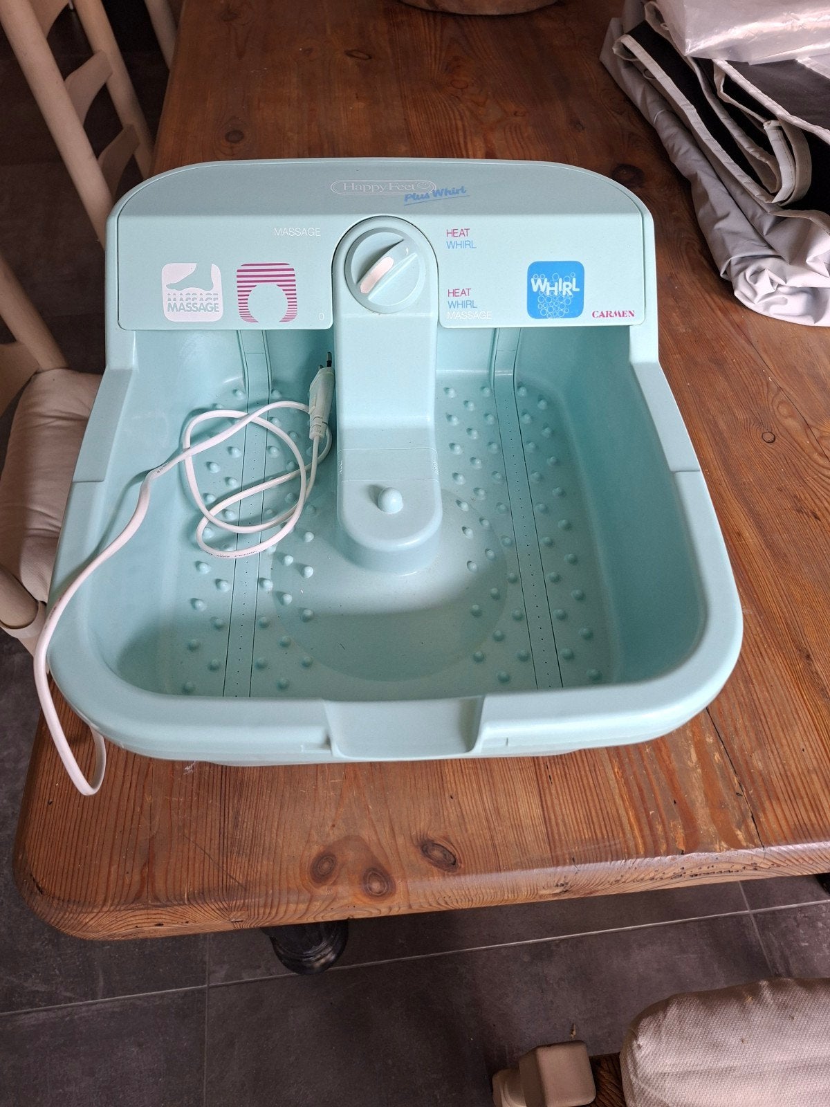 Carmen Happy Feet Plus Whirl Voetenbad met Massage, Ophalen of Verzenden, Gebruikt, Hand- en Voetverzorging