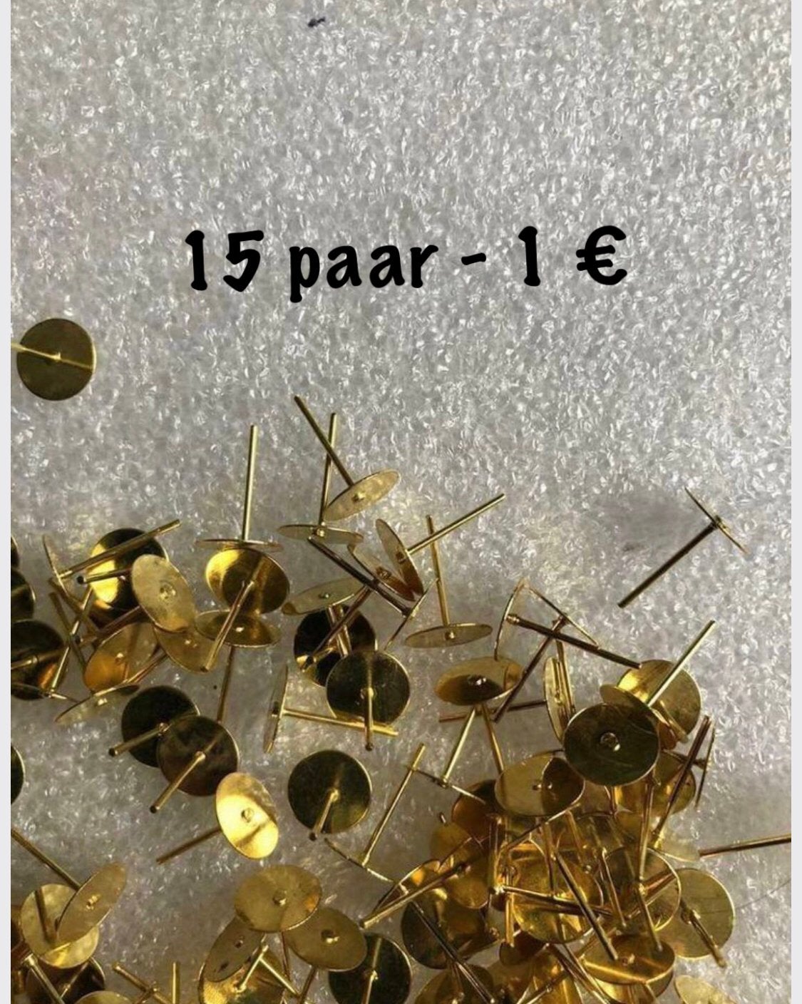 OORSTEKERS - ONDERDELEN- 10 MM - x 15 PAAR ZAKJE, Ophalen of Verzenden, Zo goed als nieuw, Overige typen