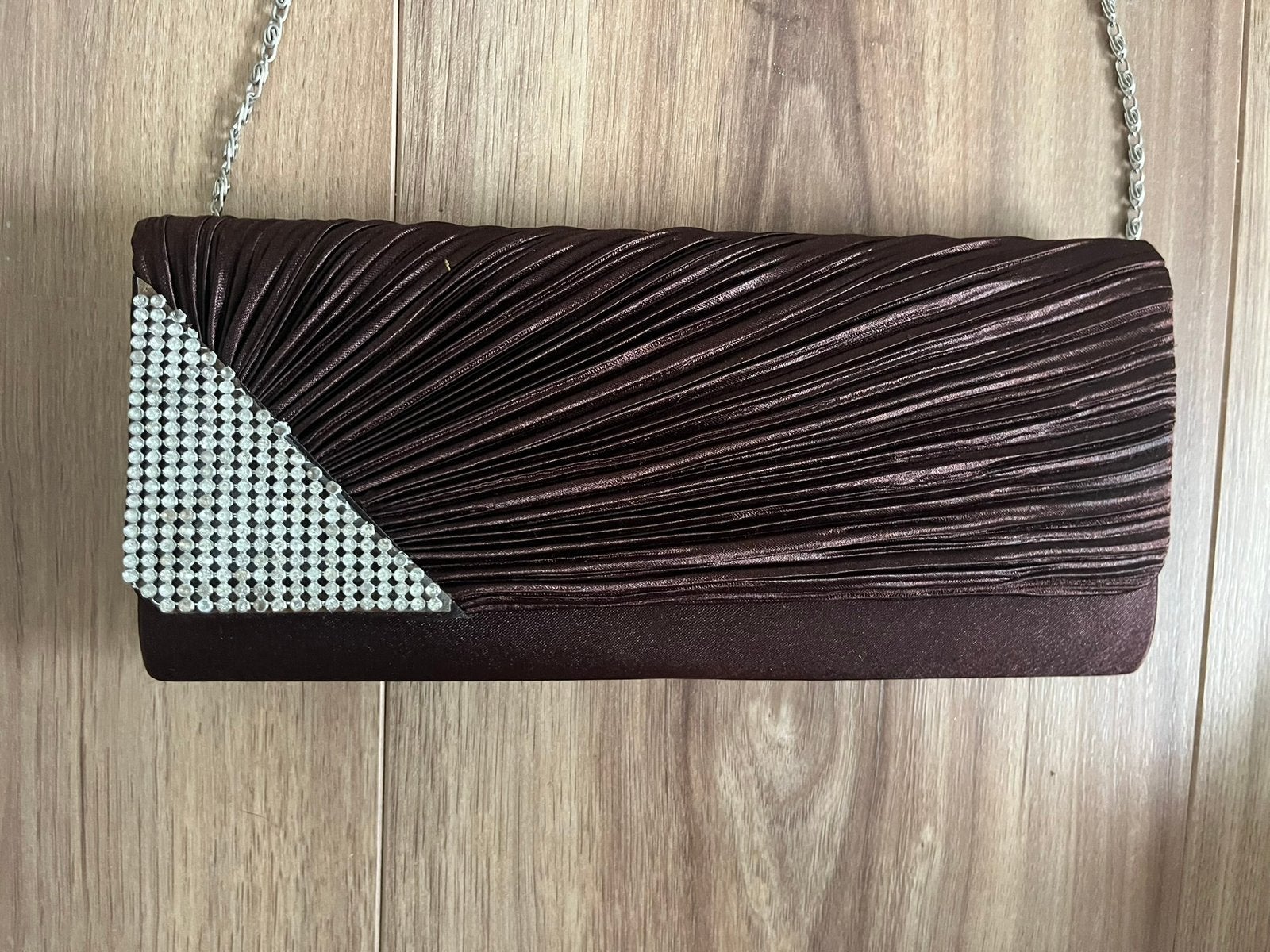 Tas clutch bruin, Ophalen of Verzenden, Zo goed als nieuw, Bruin, Avondtasje